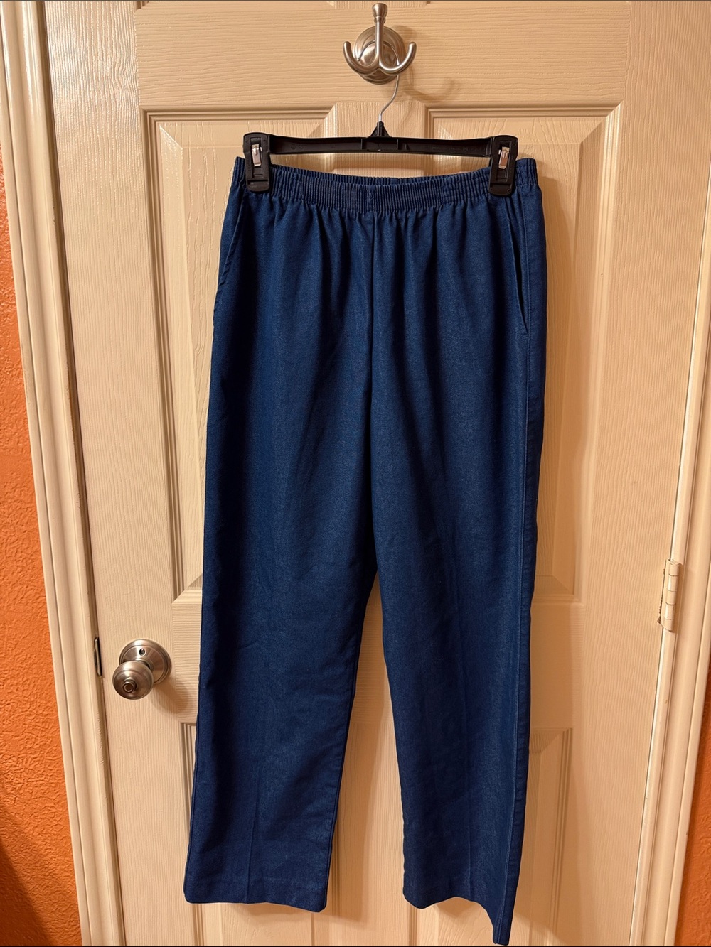 Alfred Dunner Navy Blue Women's Straight Leg Jeans
